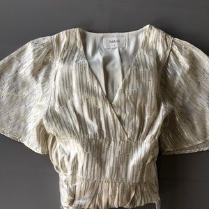 ba&sh metallic nixon gown